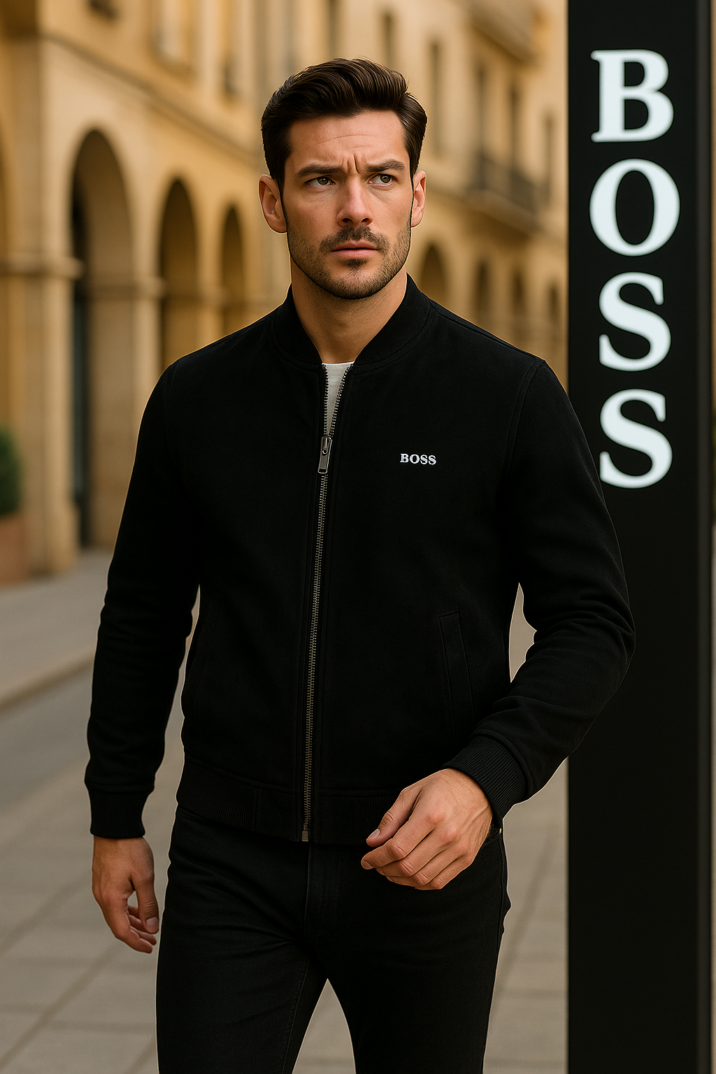 Suede Black Leather Jacket